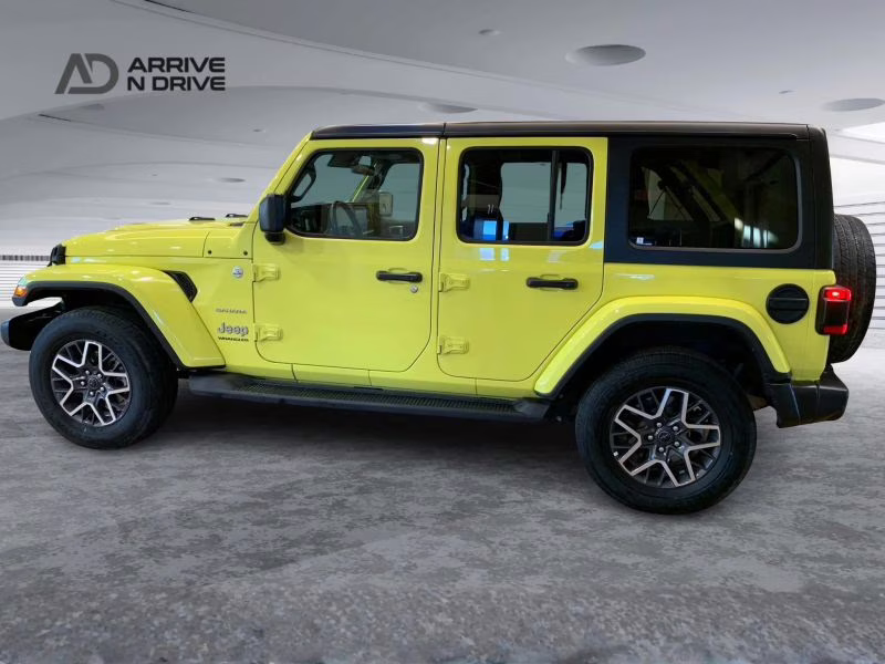 2024 Yellow Jeep Wrangler 4 Door Sahara Sport Utility 4D 4X4