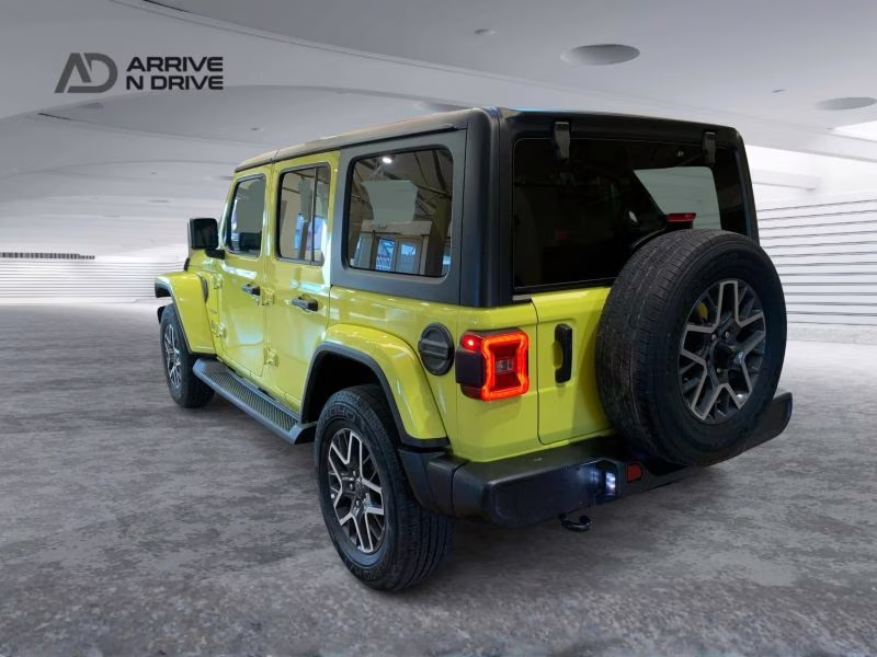 2024 Yellow Jeep Wrangler 4 Door Sahara Sport Utility 4D 4X4