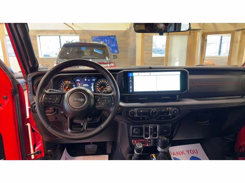 2025 Red Jeep Wrangler 4 Door Rubicon Sport Utility 4D 4X4