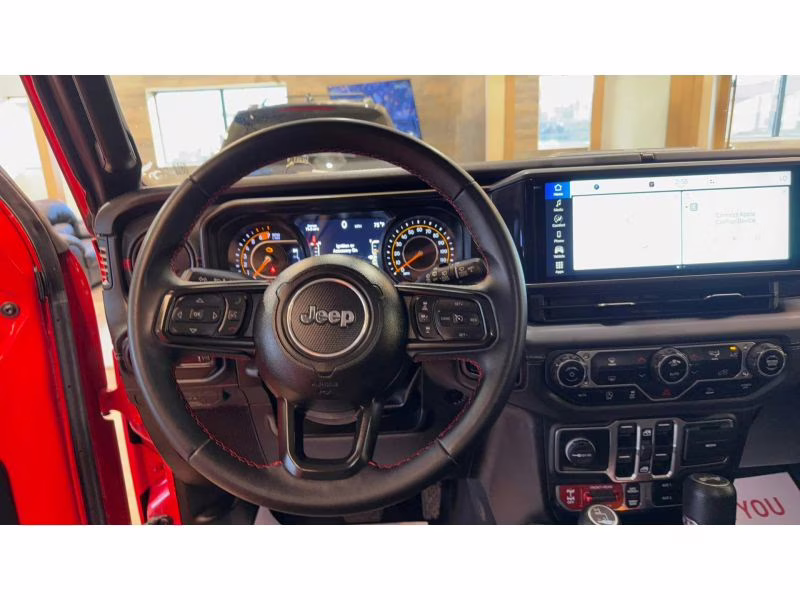2025 Red Jeep Wrangler 4 Door Rubicon Sport Utility 4D 4X4