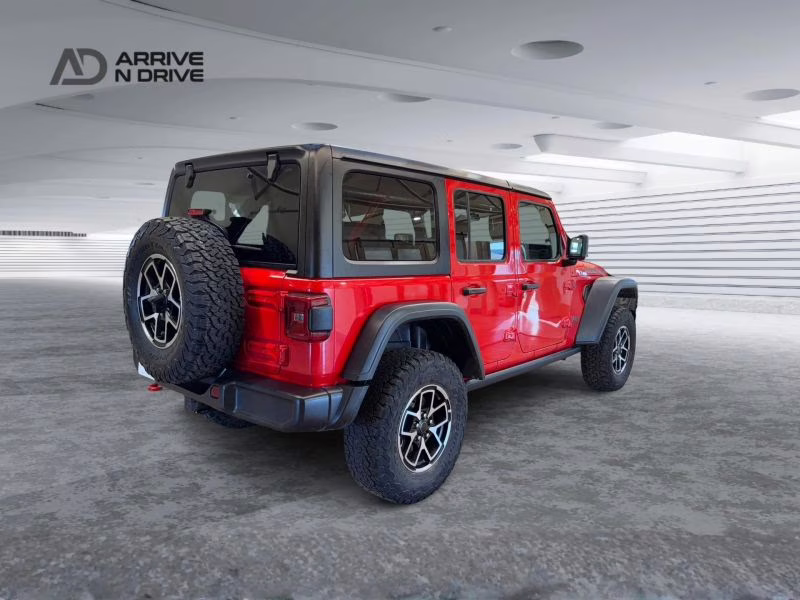 2025 Red Jeep Wrangler 4 Door Rubicon Sport Utility 4D 4X4