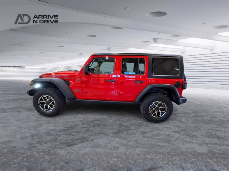 2025 Red Jeep Wrangler 4 Door Rubicon Sport Utility 4D 4X4
