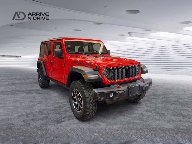 2025 Red Jeep Wrangler 4 Door Rubicon Sport Utility 4D 4X4