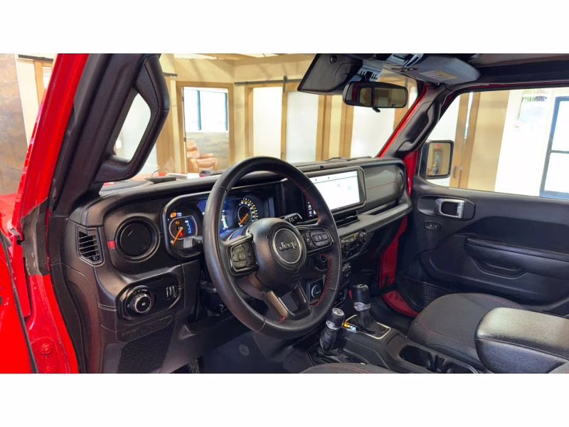 2025 Red Jeep Wrangler 4 Door Rubicon Sport Utility 4D 4X4