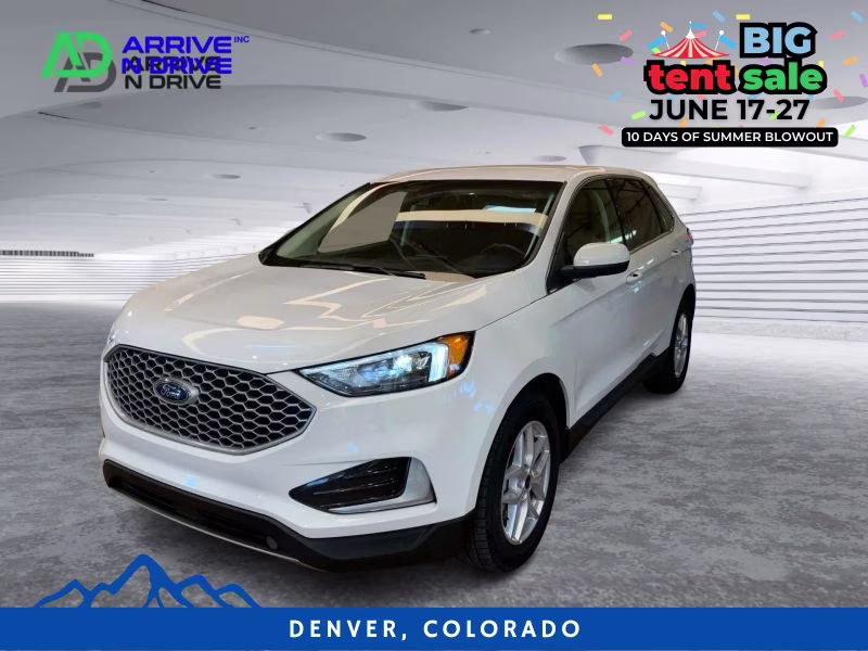 2023 White Ford Edge SEL Sport Utility 4D AWD
