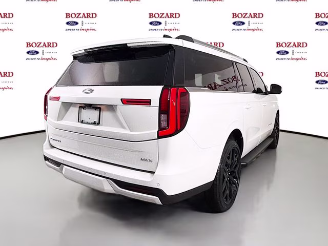 2026 Star White Metallic Tri-Coat Ford Expedition Max Platinum Bozard Built 4X4 SUV