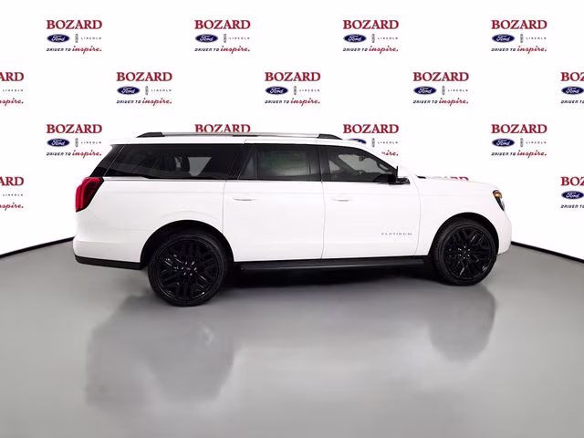2026 Star White Metallic Tri-Coat Ford Expedition Max Platinum Bozard Built 4X4 SUV