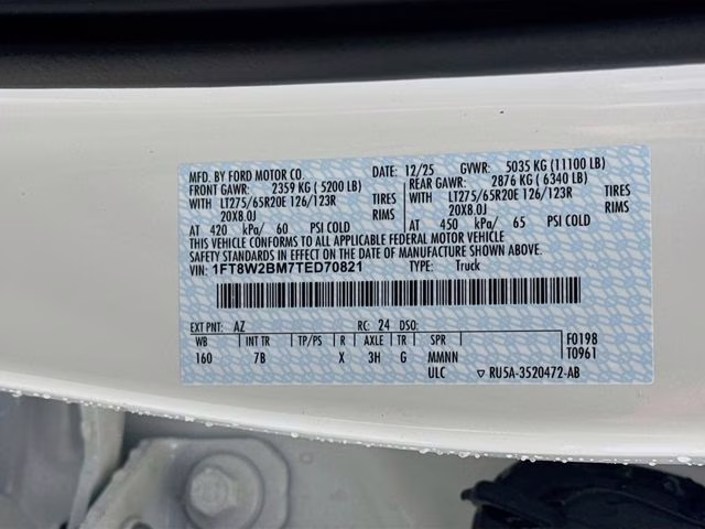 2026 Star White Metallic Tri-Coat Ford Super Duty F-250 SRW Platinum 4X4 Truck