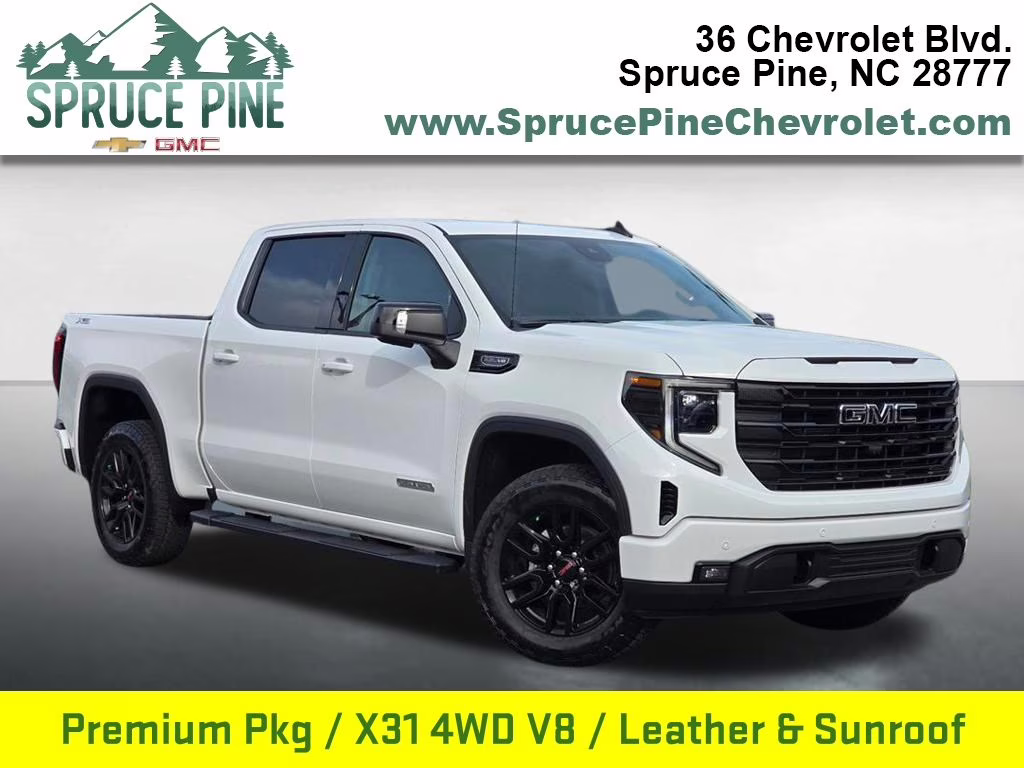 2026 Summit White GMC Sierra 1500 Elevation 4X4 Truck