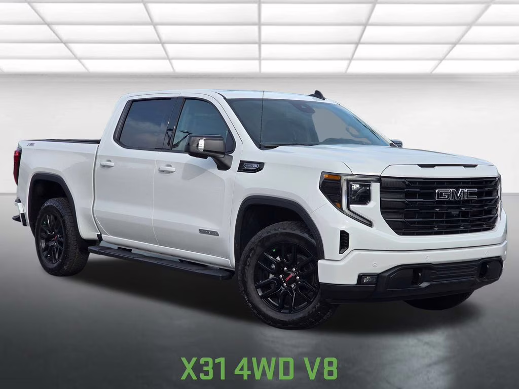 2026 Summit White GMC Sierra 1500 Elevation 4X4 Truck
