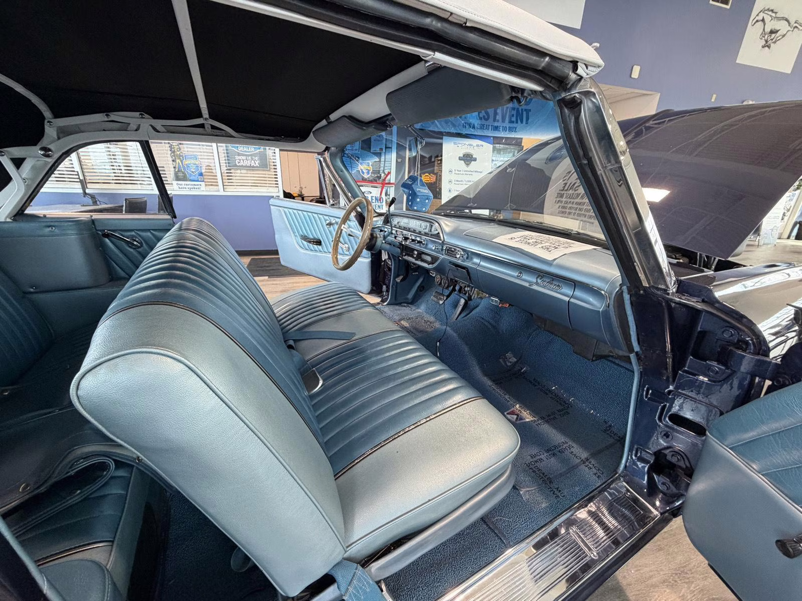 1961 CHESAPEAK BLUE METALLIC Ford Galaxy Sunliner Convertible Sunliner Convertible RWD Convertible