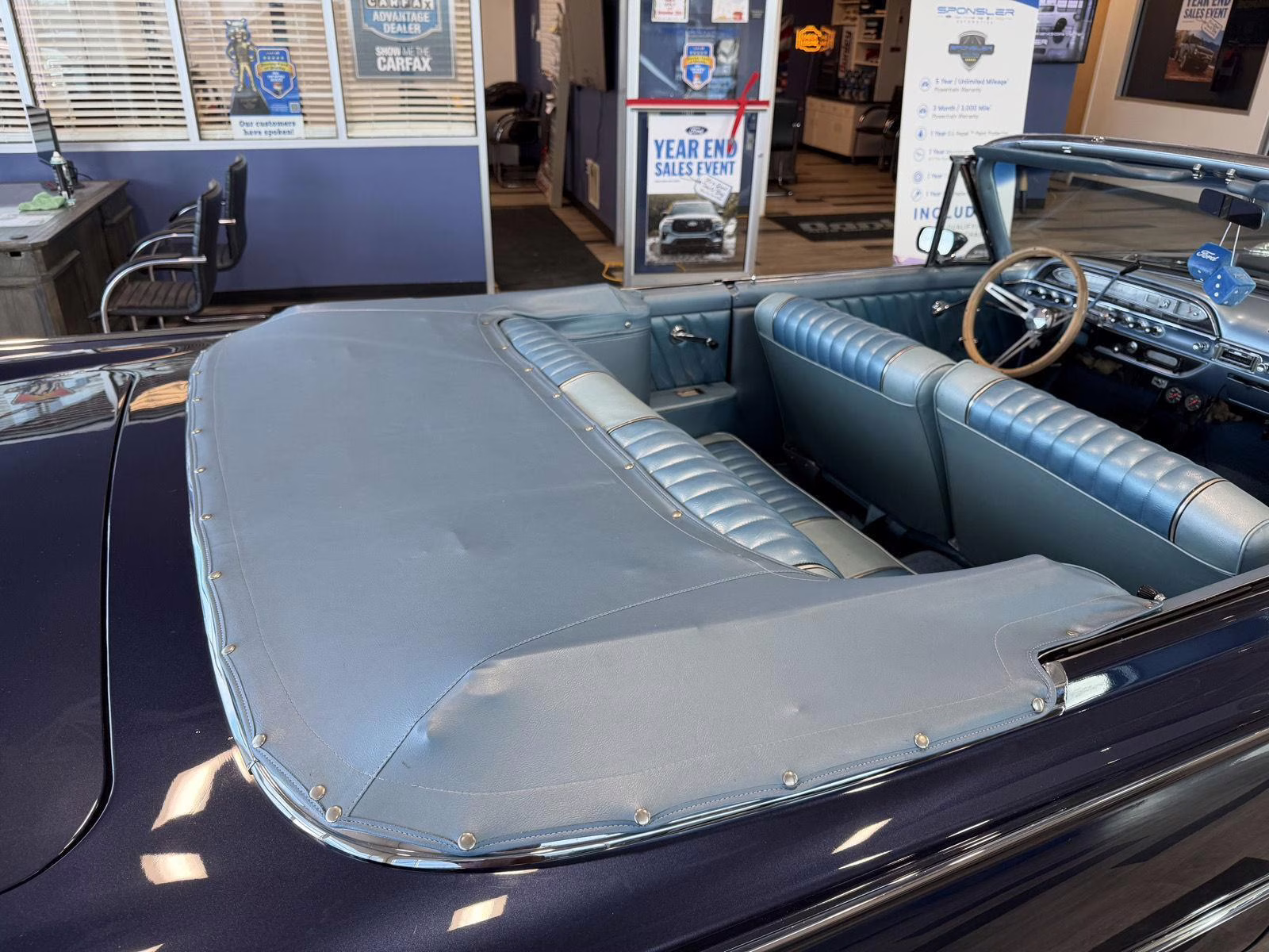 1961 CHESAPEAK BLUE METALLIC Ford Galaxy Sunliner Convertible Sunliner Convertible RWD Convertible