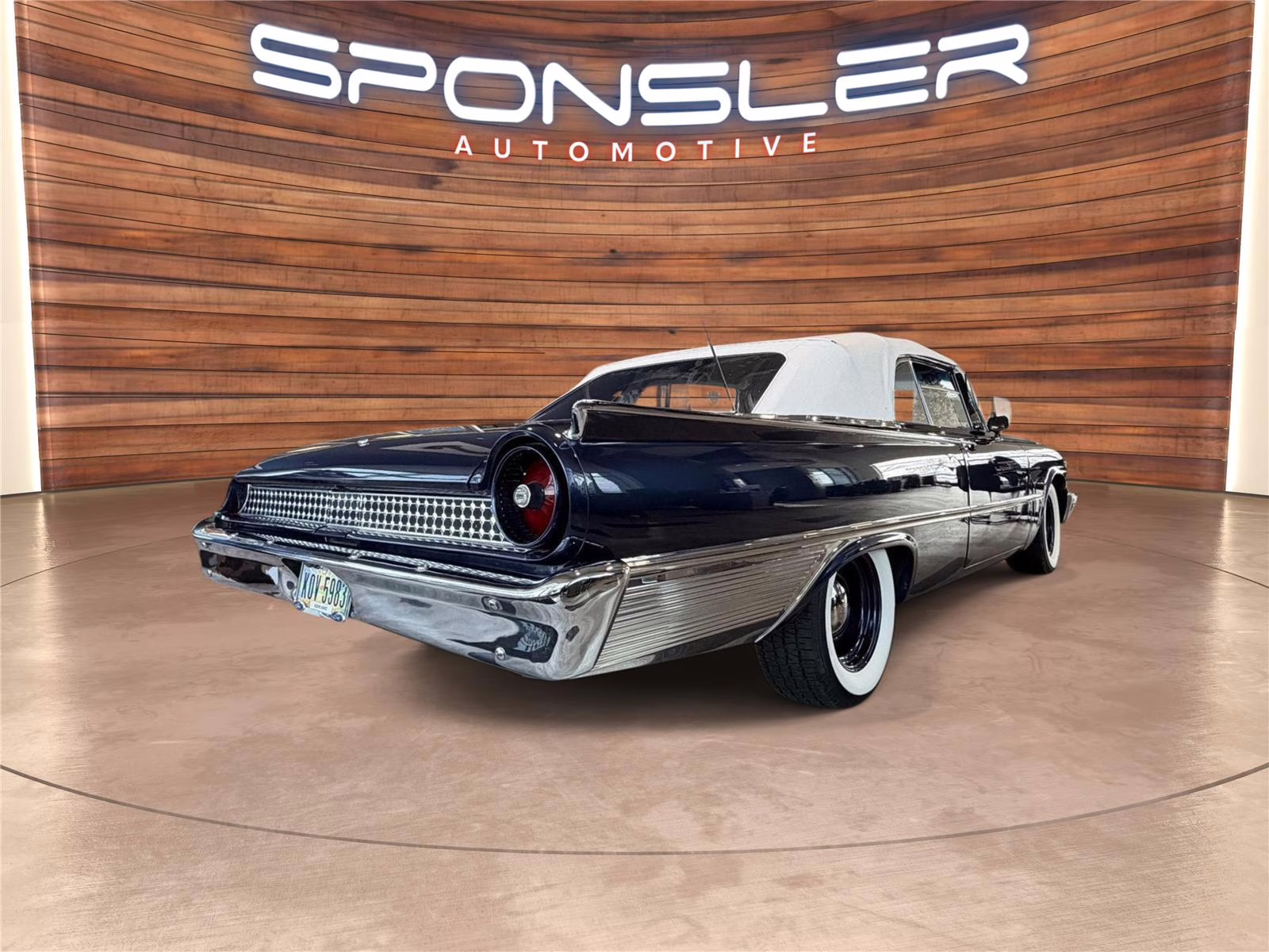 1961 CHESAPEAK BLUE METALLIC Ford Galaxy Sunliner Convertible Sunliner Convertible RWD Convertible