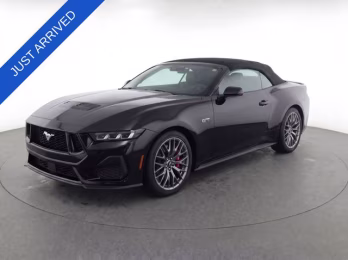 2025 Shadow Black Ford Mustang GT Premium RWD Convertible