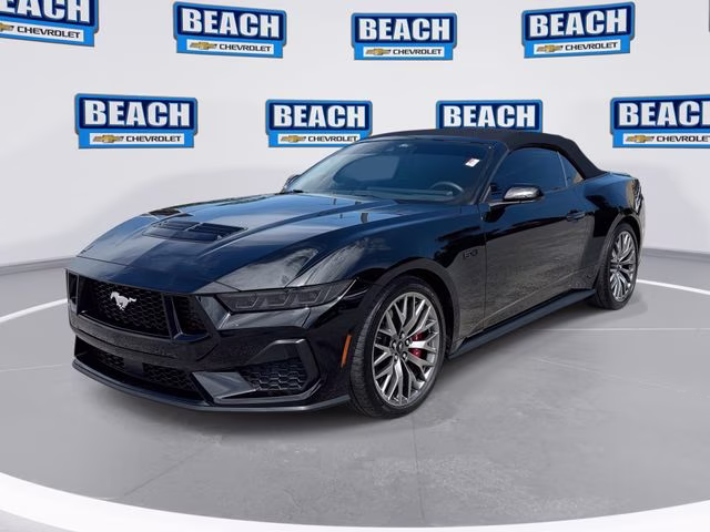 2025 Shadow Black Ford Mustang GT Premium RWD Convertible