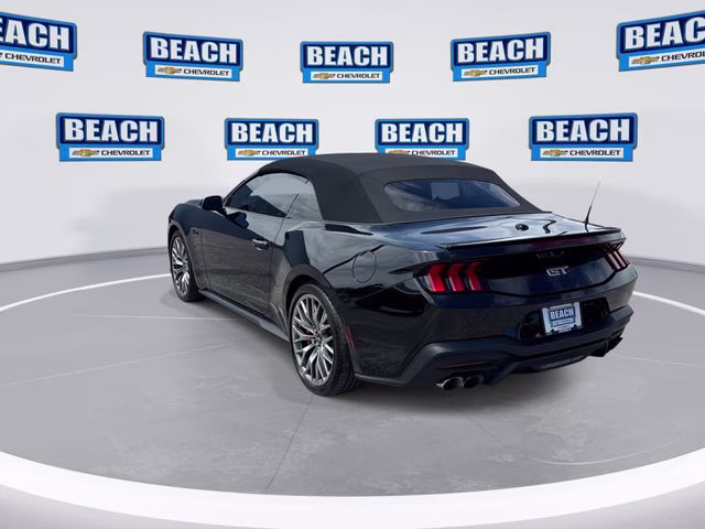 2025 Shadow Black Ford Mustang GT Premium RWD Convertible