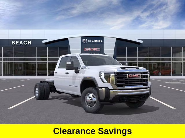 2026 Summit White GMC Sierra 3500 HD Chassis Cab Pro 4X4 Truck