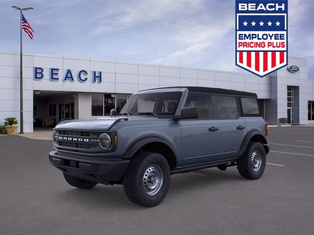 2025 Azure Gray Metallic Tri-Coat Ford Bronco Base 4X4 SUV