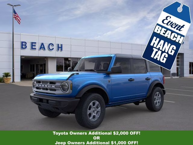2025 Blue Metallic Ford Bronco Big Bend 4X4 SUV