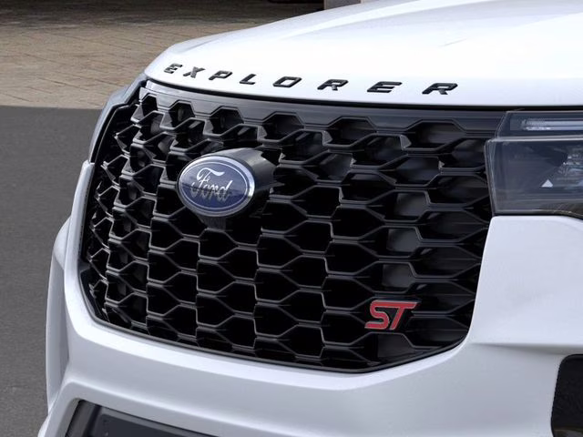 2026 Star White Metallic Tri-Coat Ford Explorer ST 4X4 SUV
