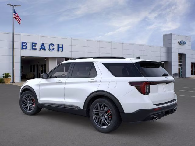 2026 Star White Metallic Tri-Coat Ford Explorer ST 4X4 SUV