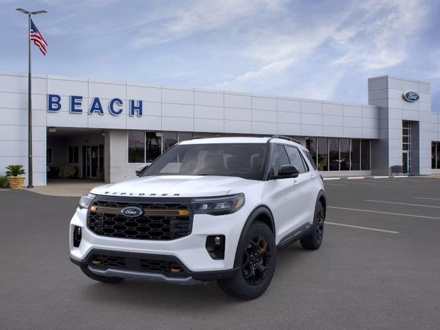 2026 Star White Metallic Tri-Coat Ford Explorer Tremor 4X4 SUV