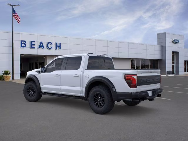 2025 White Metallic Ford F-150 Raptor 4X4 Truck