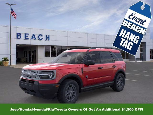 2025 Ruby Red Metallic Tinted Clearcoat Ford Bronco Sport Big Bend 4X4 SUV