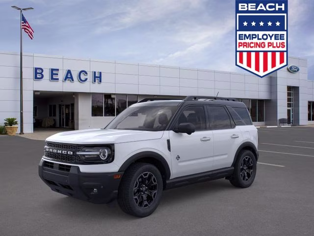 2025 Oxford White Ford Bronco Sport Outer Banks 4X4 SUV