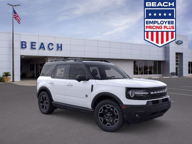 2025 Oxford White Ford Bronco Sport Outer Banks 4X4 SUV