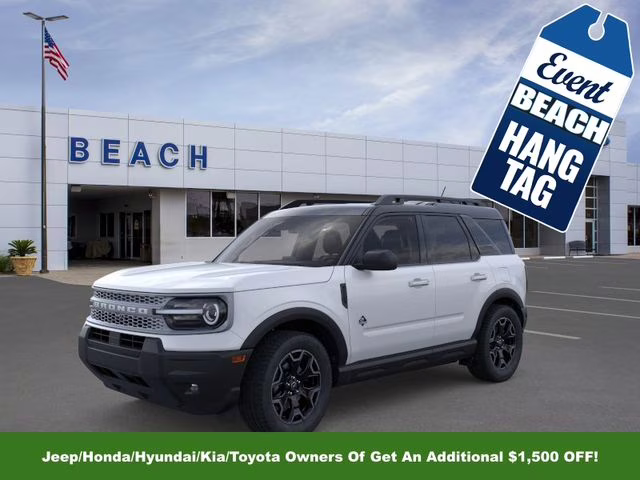 2025 Oxford White Ford Bronco Sport Outer Banks 4X4 SUV