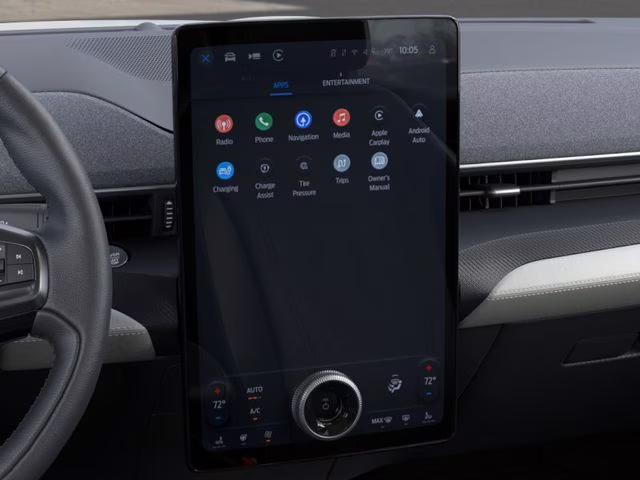 2025 Star White Metallic Tri-Coat Ford Mustang Mach-E Premium RWD SUV