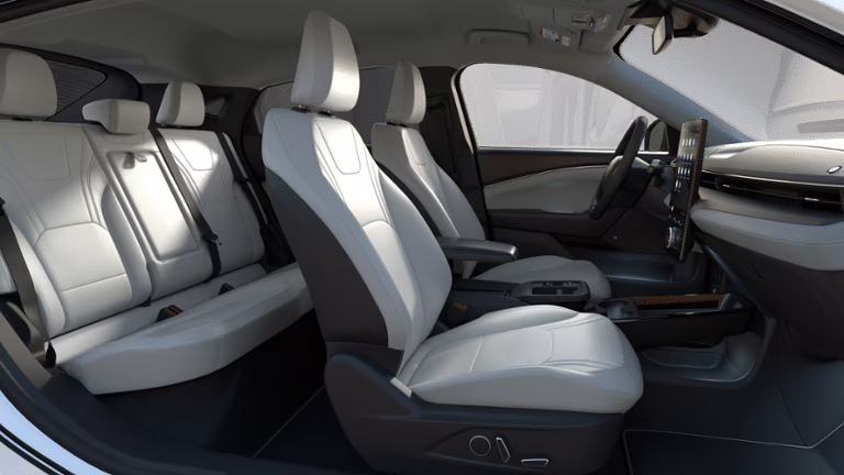 2025 Star White Metallic Tri-Coat Ford Mustang Mach-E Premium RWD SUV