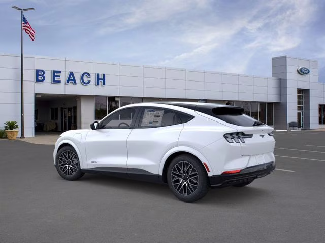 2025 Star White Metallic Tri-Coat Ford Mustang Mach-E Premium RWD SUV