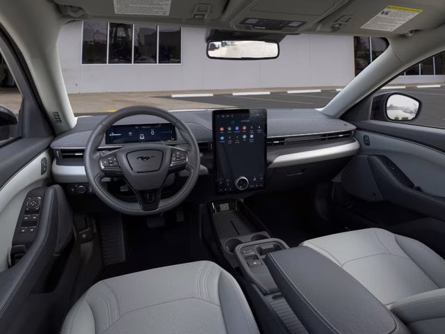 2025 Star White Metallic Tri-Coat Ford Mustang Mach-E Premium RWD SUV