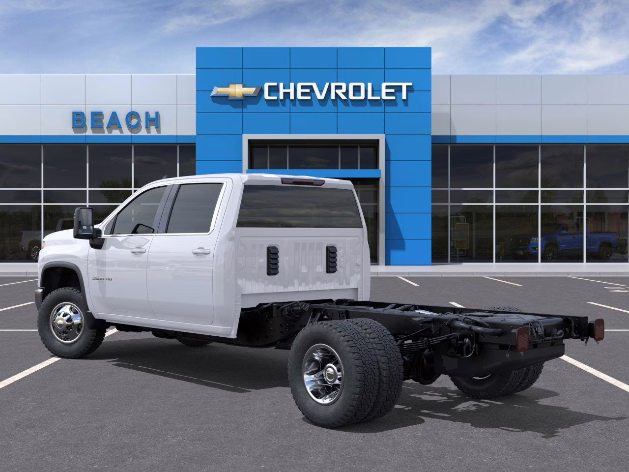 2025 Summit White Chevrolet Silverado 3500 HD Chassis Cab Work Truck 4X4 Truck