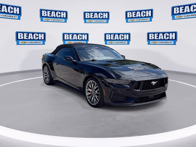 2025 Shadow Black Ford Mustang GT Premium RWD Convertible