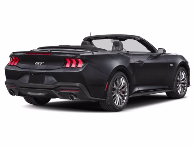 2025 Shadow Black Ford Mustang GT Premium RWD Convertible