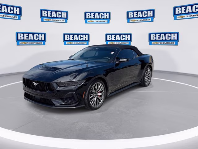 2025 Shadow Black Ford Mustang GT Premium RWD Convertible