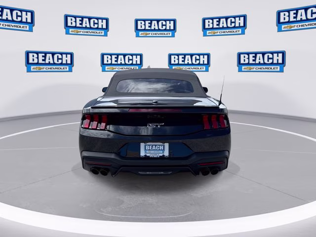 2025 Shadow Black Ford Mustang GT Premium RWD Convertible