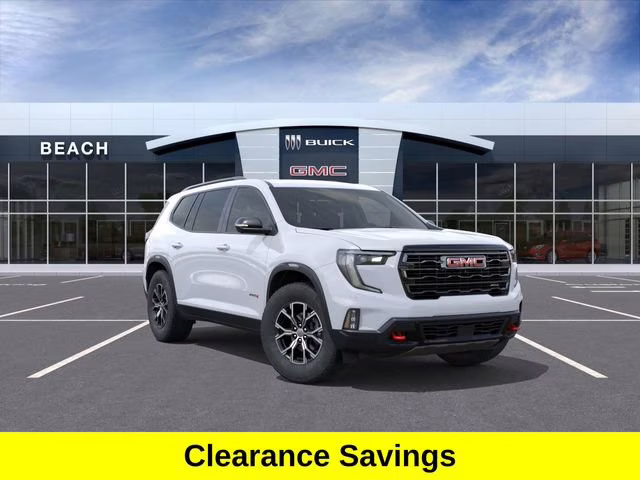 2026 Glacier White Tricoat GMC Acadia AT4 AWD SUV