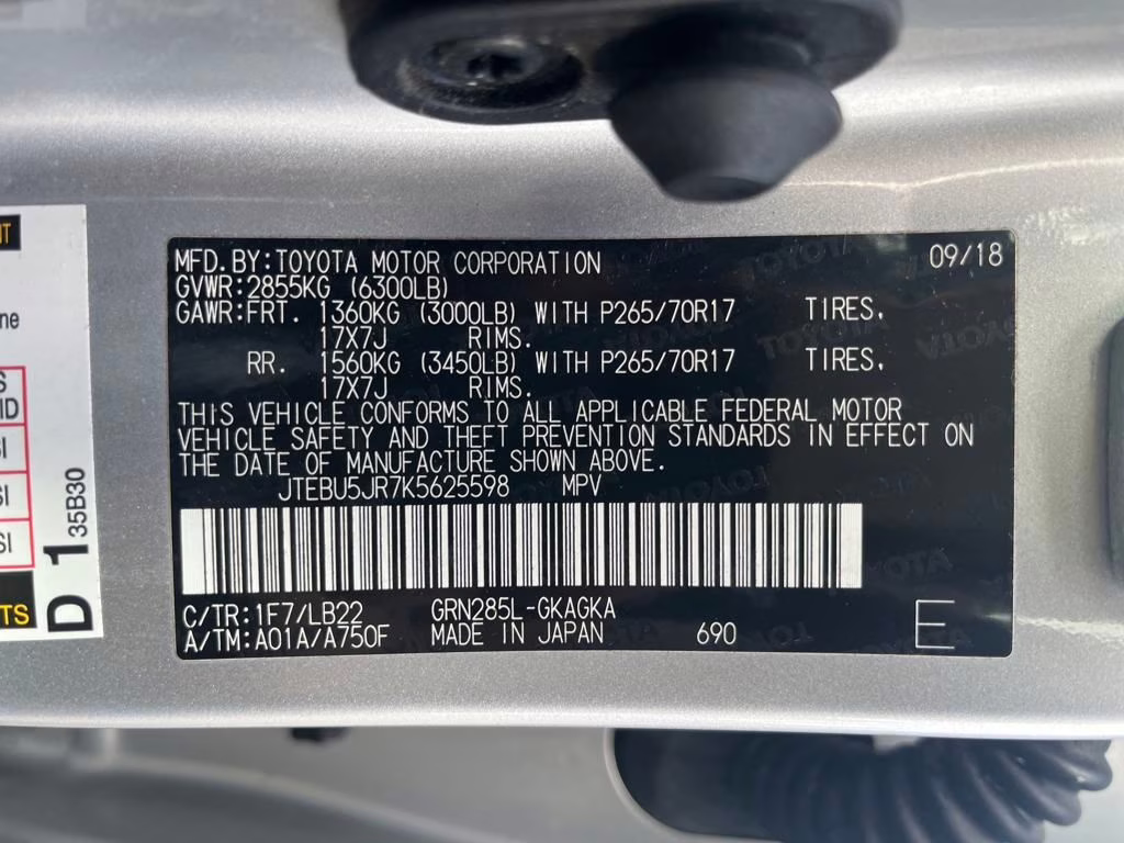 2019 Classic Silver Metallic Toyota 4Runner SR5 Premium 4X4 SUV