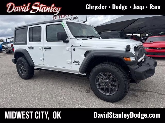 2026 Bright White Clearcoat Jeep Wrangler Sport S 4X4 SUV