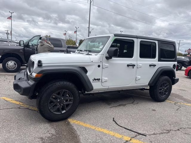 2026 Bright White Clearcoat Jeep Wrangler Sport S 4X4 SUV