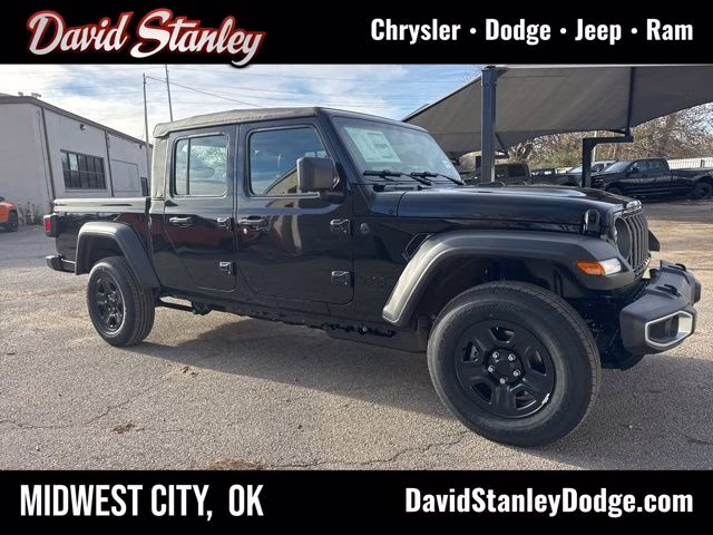 2026 Black Clearcoat Jeep Gladiator Sport 4X4 Truck