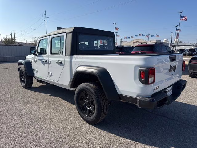 2026 Bright White Clearcoat Jeep Gladiator Sport 4X4 Truck