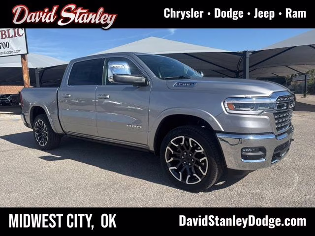 2026 Billet Silver Metallic Ram 1500 Limited Longhorn 4X4 Truck