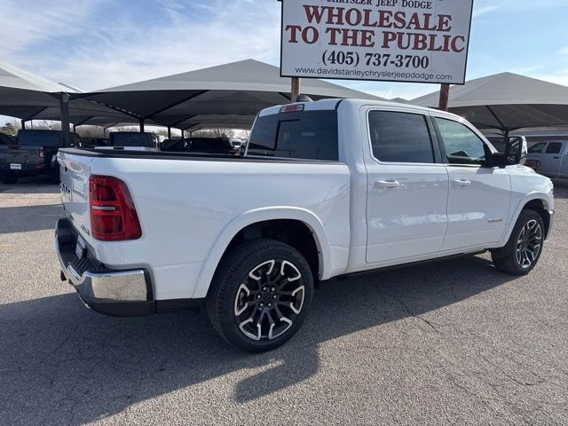 2026 Bright White Clearcoat Ram 1500 Limited Longhorn 4X4 Truck