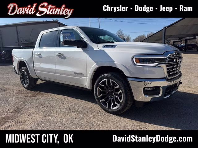 2026 Ivory White Ram 1500 Limited Longhorn 4X4 Truck
