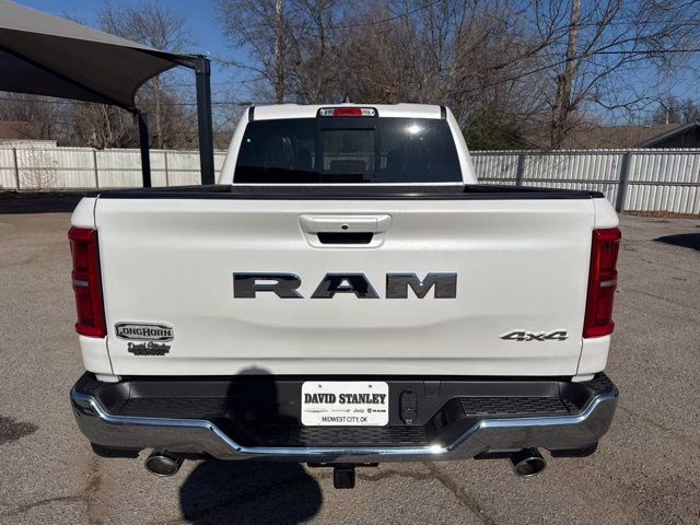 2026 Ivory White Ram 1500 Limited Longhorn 4X4 Truck